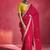 Red fancy soft shimmering sequin stone work party wear saree