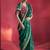 Green fancy soft shimmering sequin stone work party wear saree