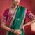 Green fancy soft shimmering sequin stone work party wear saree