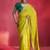 Olive fancy soft shimmering sequin stone work party wear saree