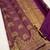 Wine color art silk blend sarees with blouse