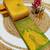 Yellow popti color art silk blend sarees with blouse