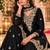 Black wedding collection chinon silk full stitched suits free size upto size 44