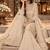 White wedding collection chinon silk full stitched suits free size upto size 44