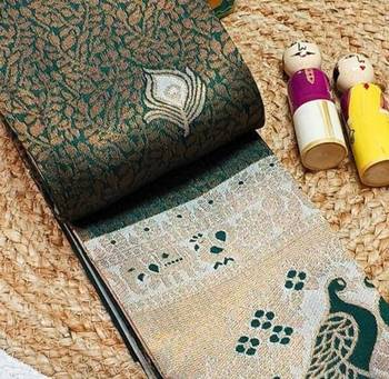 Multy color art silk blend sarees with blouse 2