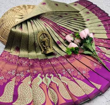 Multy color art silk blend sarees with blouse 1