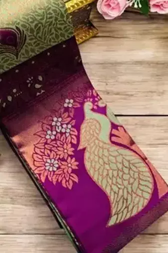 Multy color art silk blend sarees with blouse