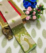Multy color art silk blend sarees with blouse
