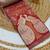 Cream Red color art silk blend sarees with blouse