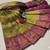 Parot Green Rani color art silk blend sarees with blouse