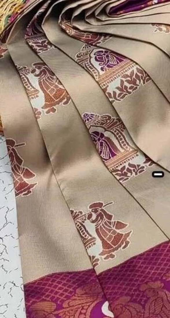 Multy color art silk blend sarees with blouse