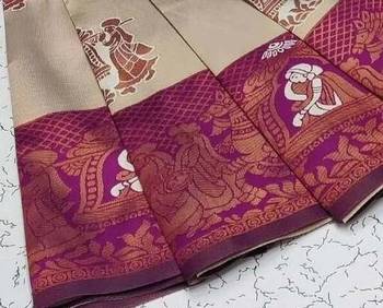 Multy color art silk blend sarees with blouse 4