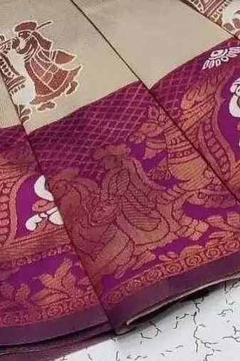 Multy color art silk blend sarees with blouse