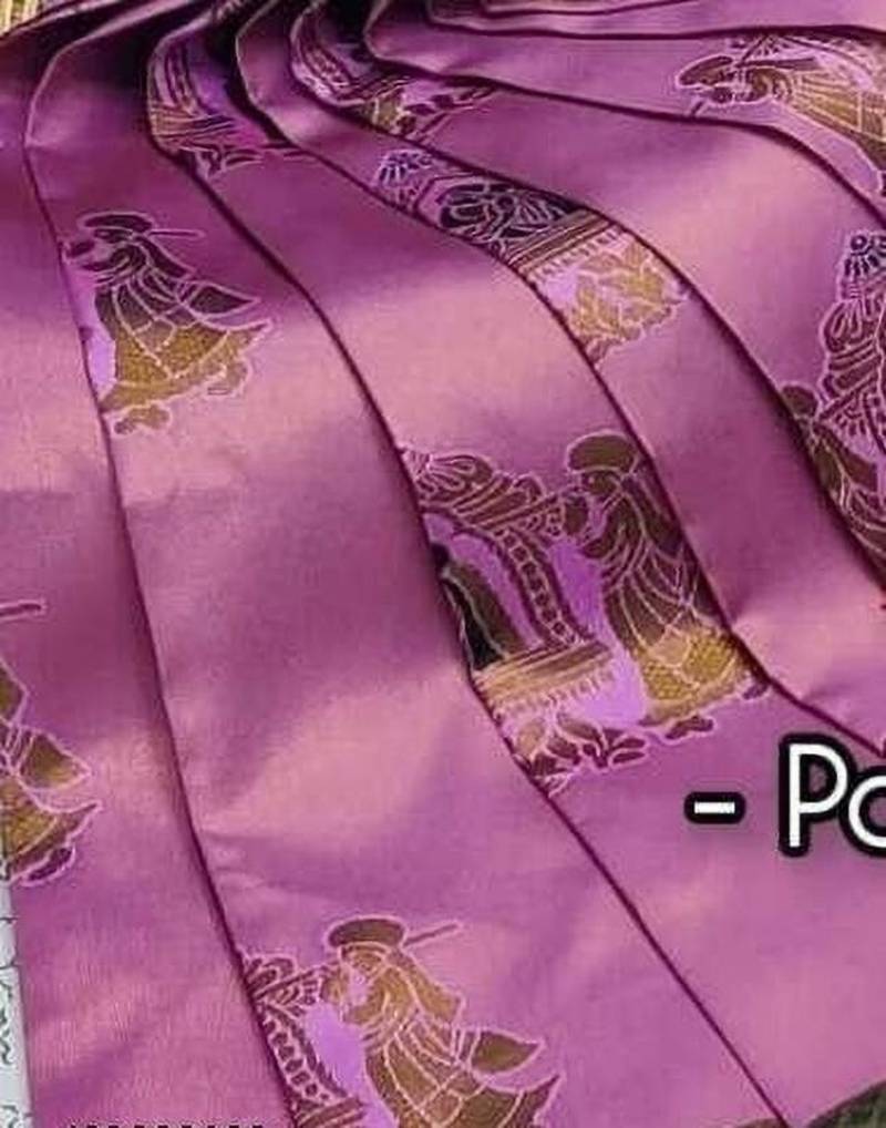BabyPink Green color art silk blend sarees with blouse