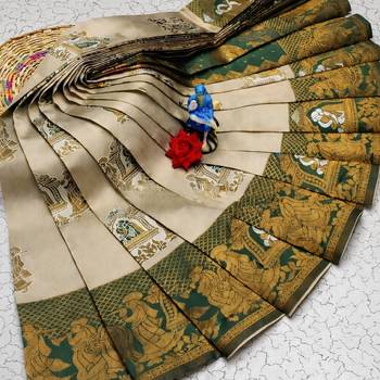 Multy color art silk blend sarees with blouse 1