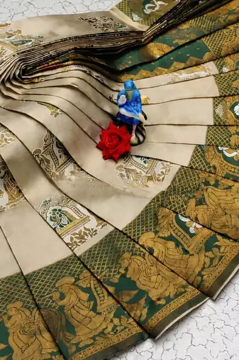 Multy color art silk blend sarees with blouse