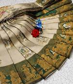 Multy color art silk blend sarees with blouse