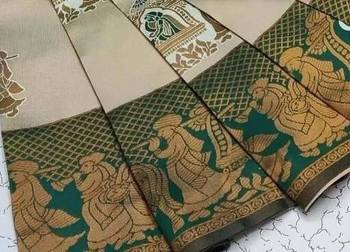 Multy color art silk blend sarees with blouse 3