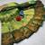 Pista green color art silk blend sarees with blouse