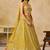Women's Yellow Zari Thread Sequin Embroidery Work Lehenga Choli