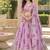 Women's Pink Zari Seqeunce Embroidery Work Lehenga Choli