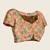 Purple printed linan saree with blouse
