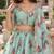Women's Light  Green Zari Sequin Embroidery Work Lehenga Choli