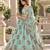 Women's Light  Green Zari Sequin Embroidery Work Lehenga Choli