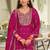 Pink wedding collection chinon silk full stitched suits free size upto size 44