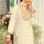 White wedding collection chinon silk full stitched suits free size upto size 44