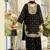 Black wedding collection chinon silk full stitched suits free size upto size 44
