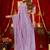 lavender silk blend heavy beads cut work designer party wear saree