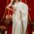 white silk blend heavy beads cut work designer party wear saree