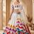 White Multicolour Navratri Lehenga Choli With Dupatta