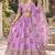 Women's Lavender Zari Sequin Embroidery Work Lehenga Choli