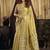 cream tissue with tassels traditional wear saree