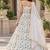 Women's White Tube Beads Multi Sequin Embroidery Work Lehenga Choli