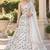 Women's White Tube Beads Multi Sequin Embroidery Work Lehenga Choli