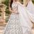 Women's White Tube Beads Multi Sequin Embroidery Work Lehenga Choli