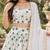 Women's White Tube Beads Multi Sequin Embroidery Work Lehenga Choli
