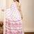 Wine printed semi cotton saree with blouse