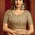 Chiku velvet heavy embroidery sequence work party wear saree