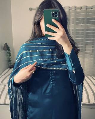 New Designer Party Look Fancy Top With Pent Suit Set With Dupatta 3