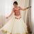 White Multicolour Navratri Lehenga Choli