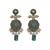 Oxidised silver turquoise earrings