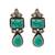 Turquoise stone statement earrings