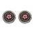 Oxidised silver kundan earrings