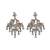 Heritage peacock kundan statement earrings