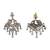 Heritage peacock kundan statement earrings