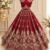 Maroon Color Embroidered,Beads,Zari And Sequins Work Silk _Blend Lehnega Choli